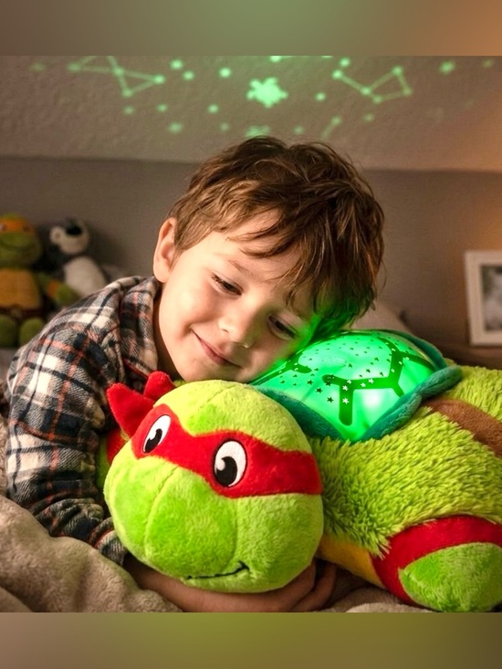 Pillow Pets Other - Pillow Pets Dream Lites TMNT Raphael Turtle Night Light Star Projector Plush 11"